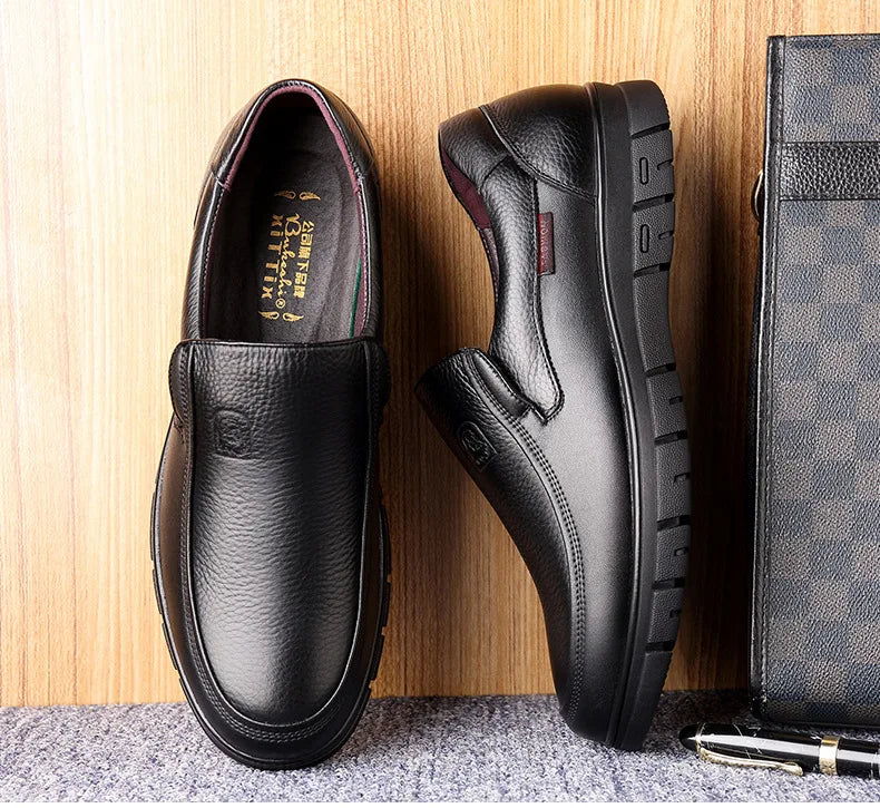 Handmade Shoes L1 Casual Shoes For Men Flat Platform Footwear Loafers Genuine Leather.