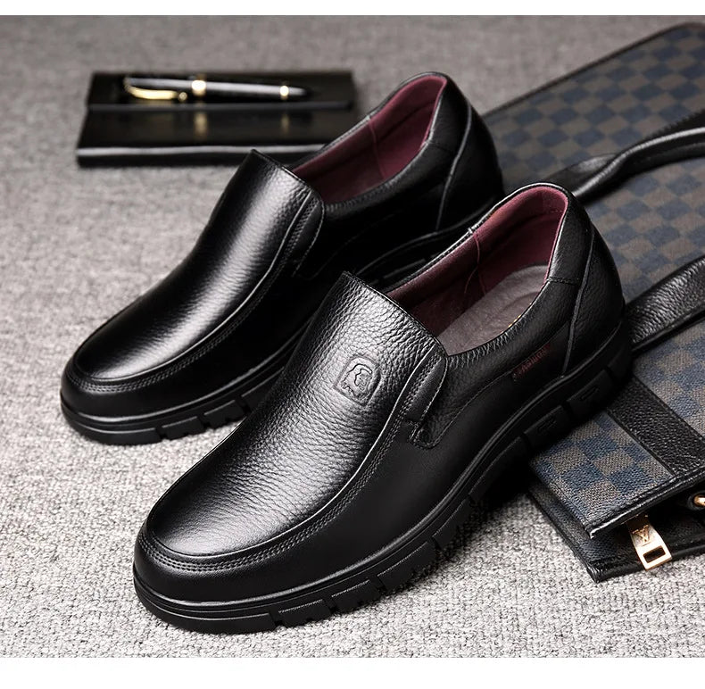 Handmade Shoes L1 Casual Shoes For Men Flat Platform Footwear Loafers Genuine Leather.