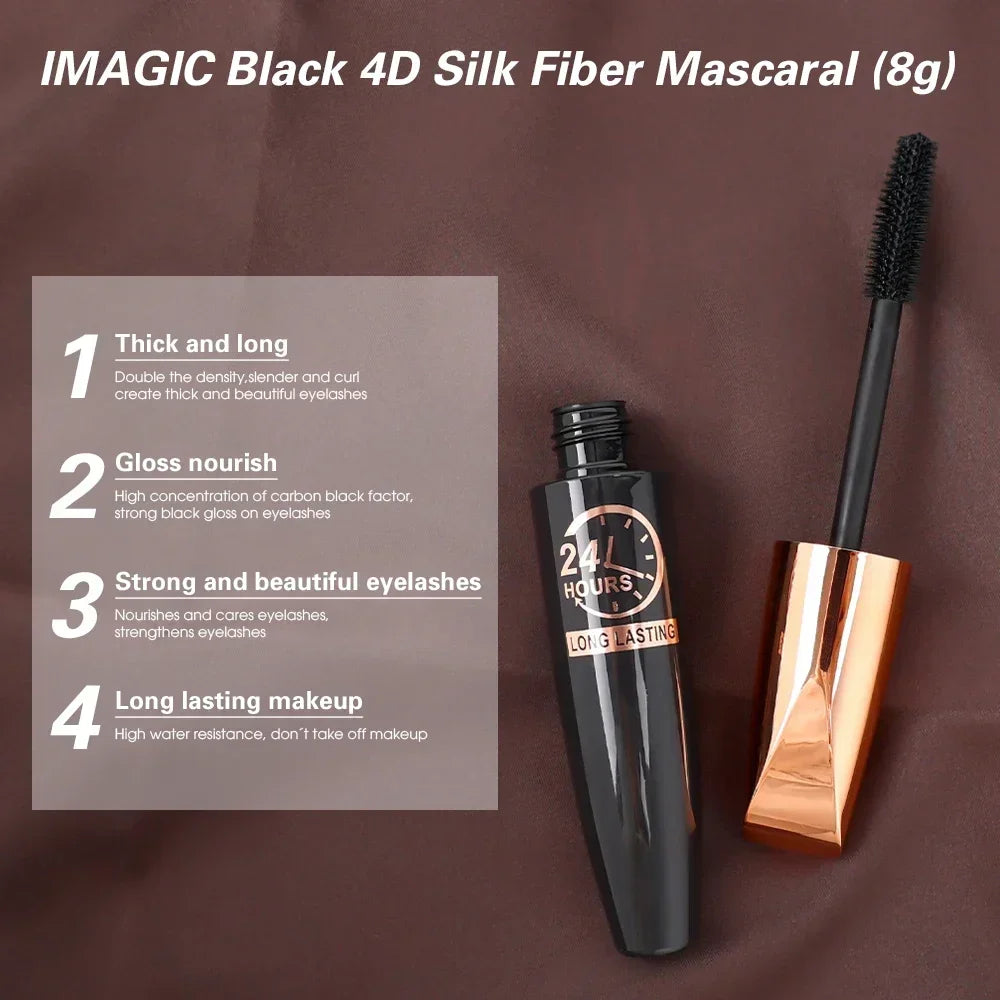 Makeup Cosmetic Mascara Waterproof Anti-sweat  Lengthens Eyelashes Extension